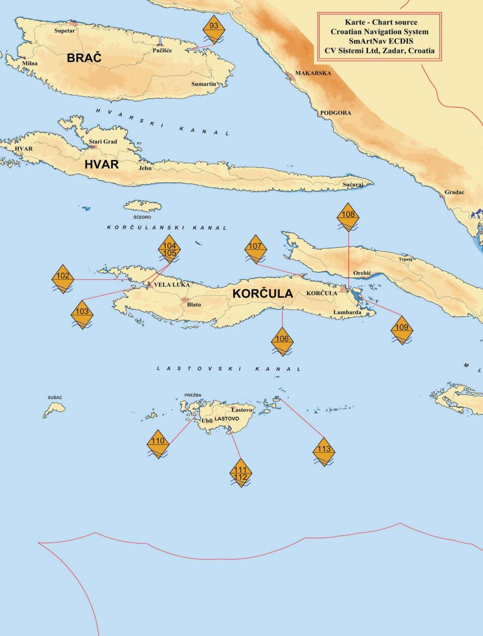  Central Dalmatian islands