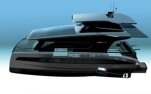 New SILENT-YACHTS solar electric catamaran comes with Volkswagen´s electric drive matrix  